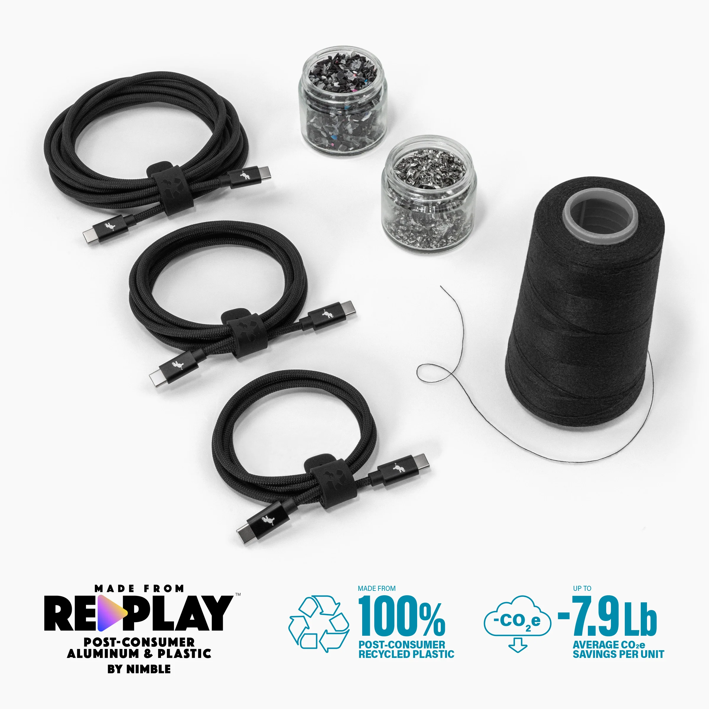 PowerKnit FLEX USB-C to USB-C 3-Pack - Image 5